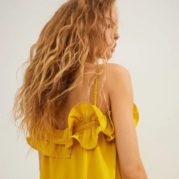 H&M Strapless Yellow Dress EXCELLENT CONDITIONS
 LIKE NEW - Picture 8 of 13